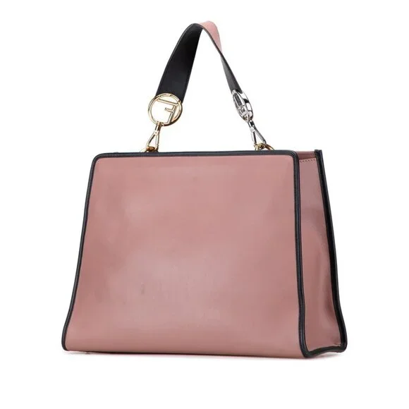 FENDI Black Leather Shoulder Bag - Picture 2 of 9